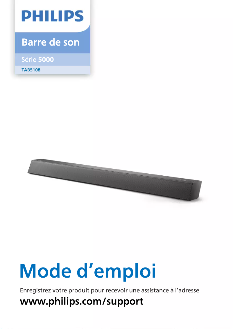 Page n°1 - Manuel utilisateur Philips TAB5108