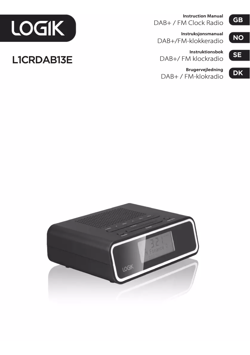Page 1 de la notice Manuel utilisateur Logik L1CRDAB13E