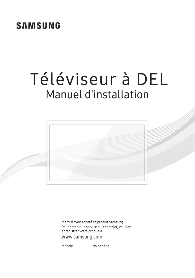 Page 1 de la notice Manuel utilisateur Samsung HG40NF690GF