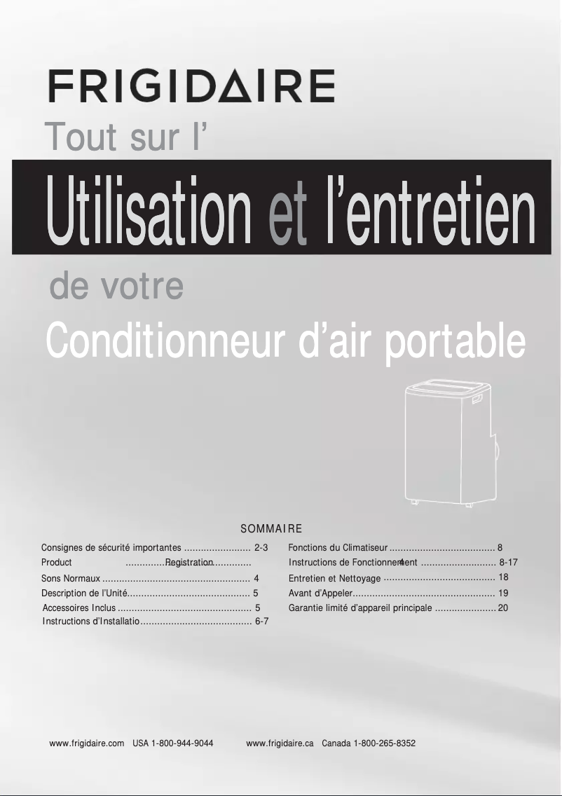 Image de la première page du manuel de l'appareil FHPC102AB1