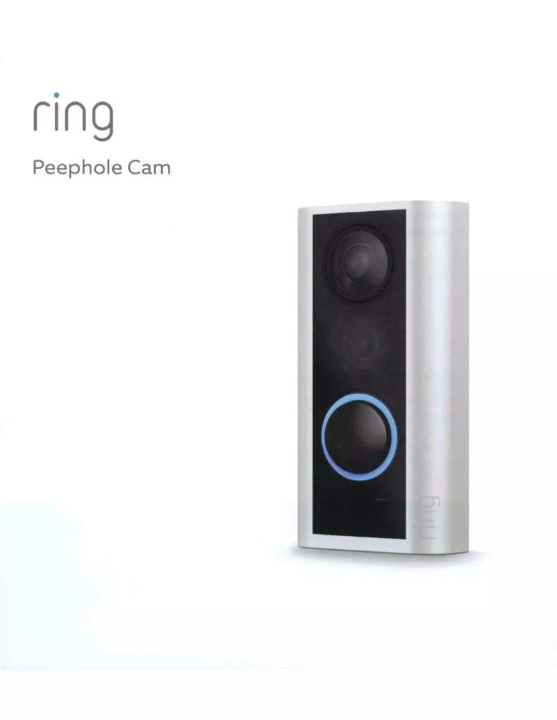 Image de la première page du manuel de l'appareil Peephole Cam