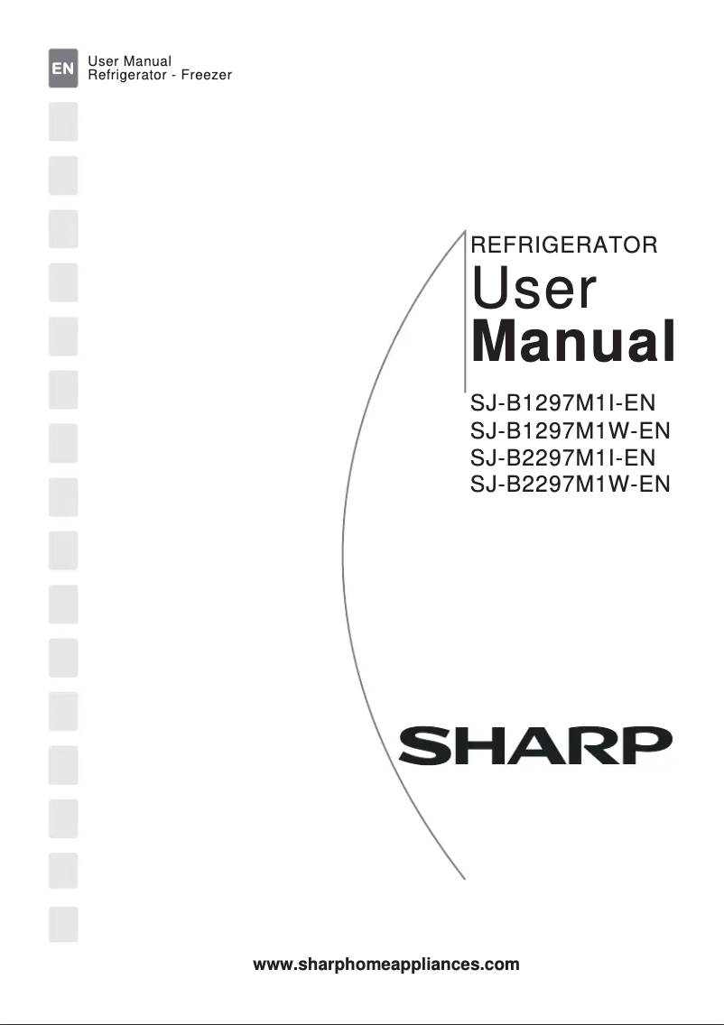 Page 1 de la notice Manuel utilisateur Sharp SJ-B1297M1W