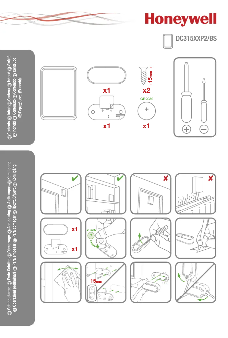 Image de la première page du manuel de l'appareil DC315SP2