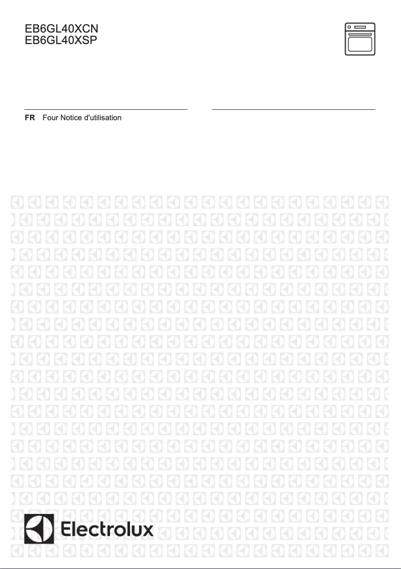 Image de la première page du manuel de l'appareil EB6GL40XSP