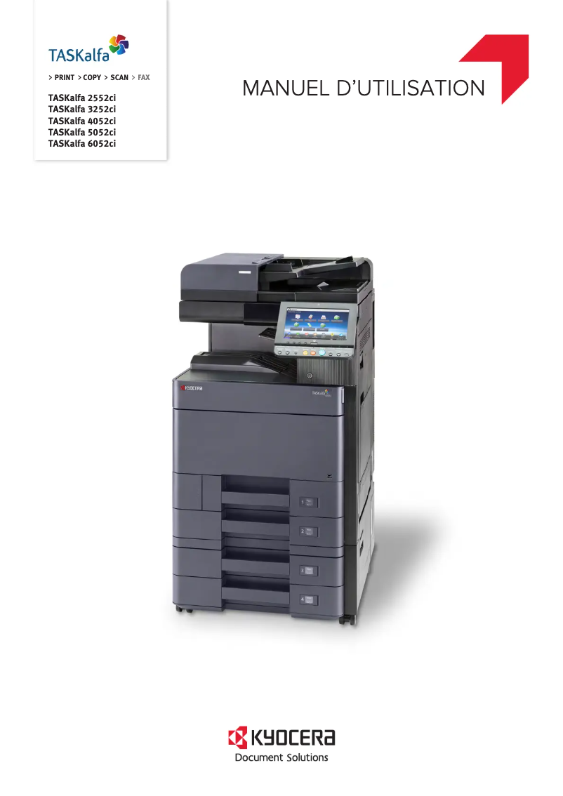 Image de la première page du manuel de l'appareil TASKalfa 5052ci
