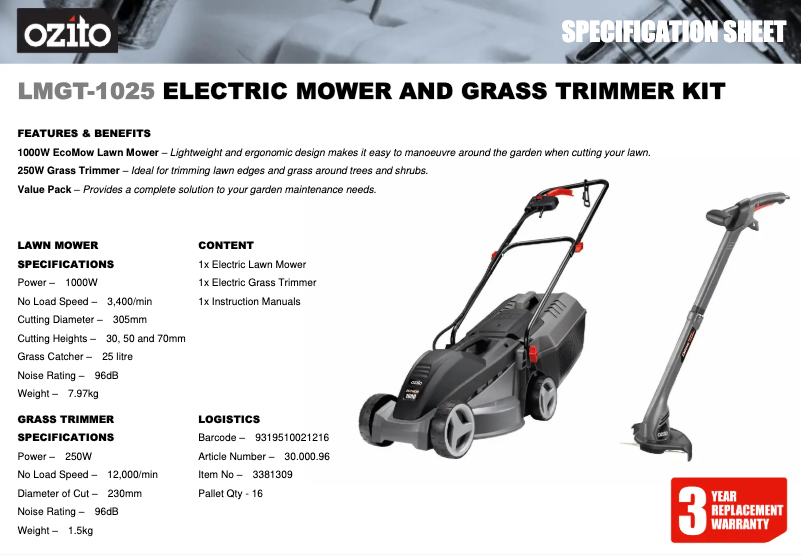 Imagen de la primera página del manual del dispositivo LMGT-1025