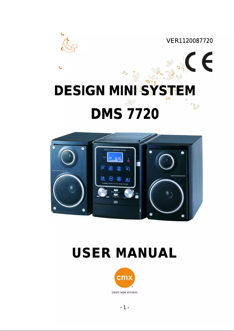 Image de la première page du manuel de l'appareil DMS 7720