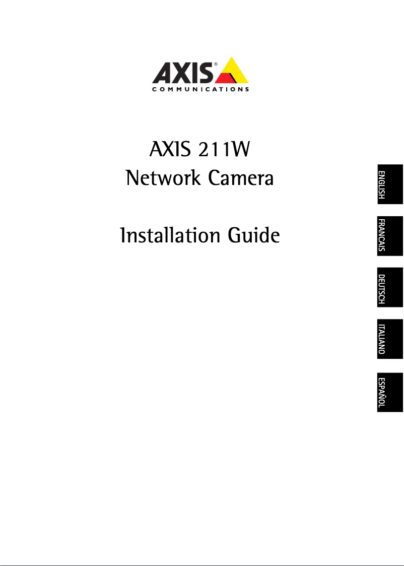 Página 1 del manual Manual de usuario Axis 211W