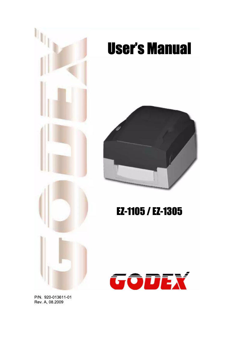 Image de la première page du manuel de l'appareil EZ-1105