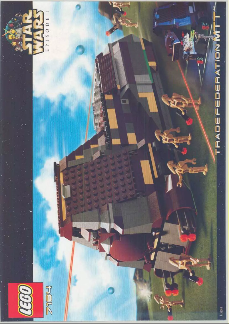 Page 1 de la notice Manuel utilisateur Lego Star Wars 7184