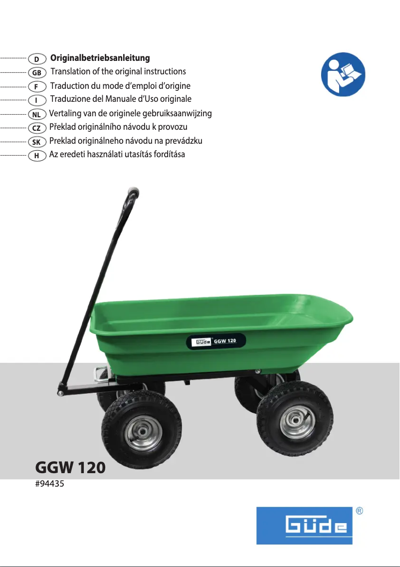 Image de la première page du manuel de l'appareil GGW 120