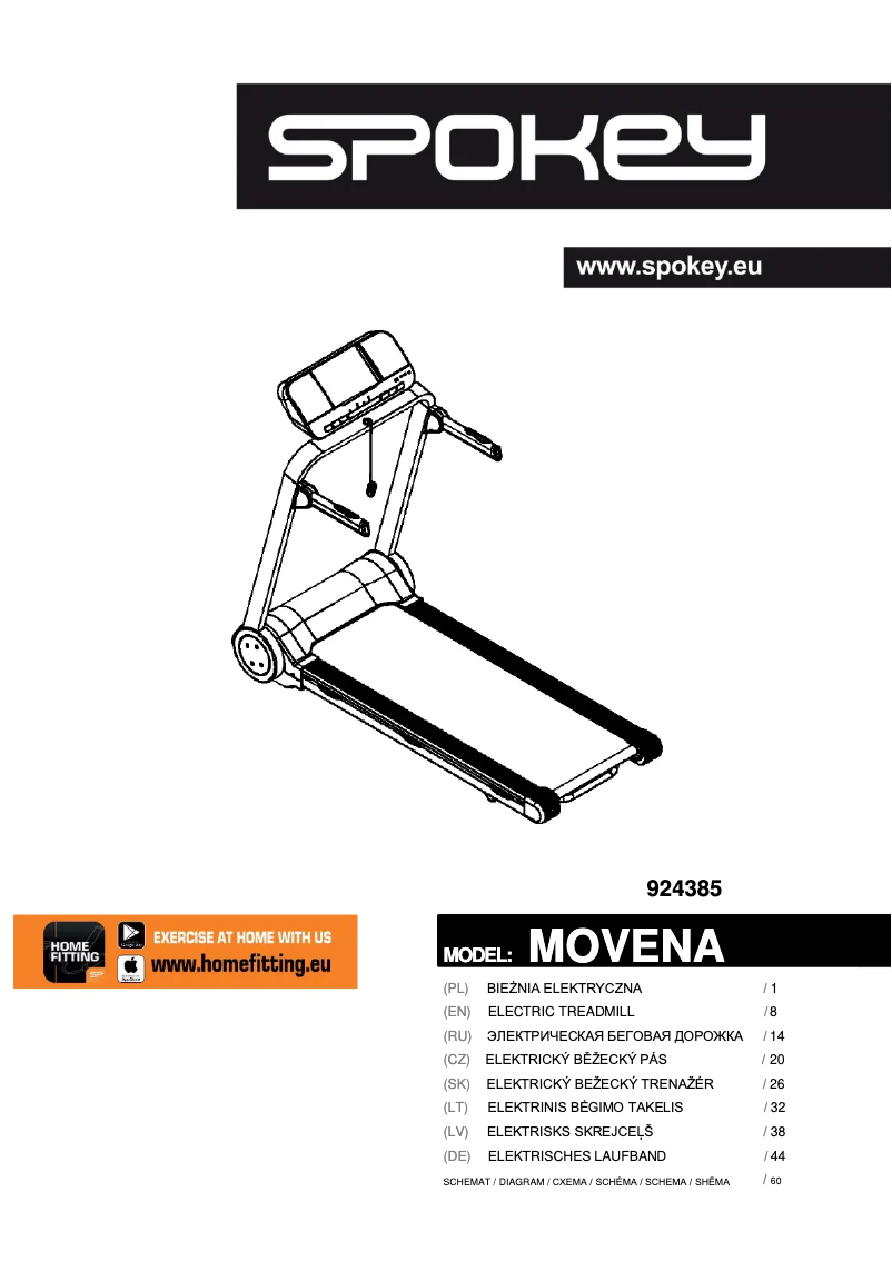 Image de la première page du manuel de l'appareil Movena