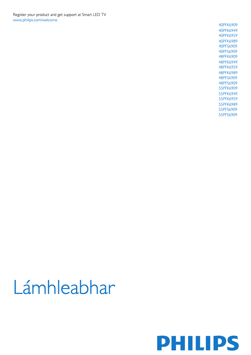 Page n°1 - Manuel utilisateur Philips 48PFK6989