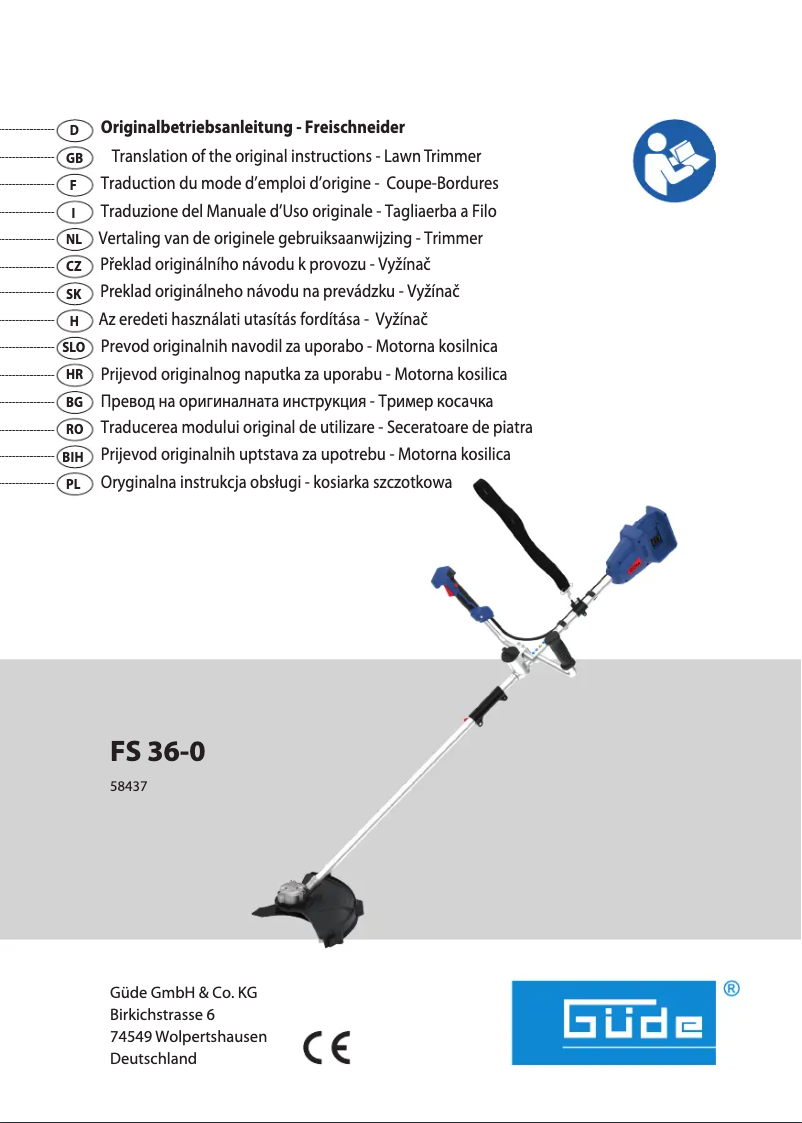 Página 1 del manual Manual de usuario Güde FS 36-0