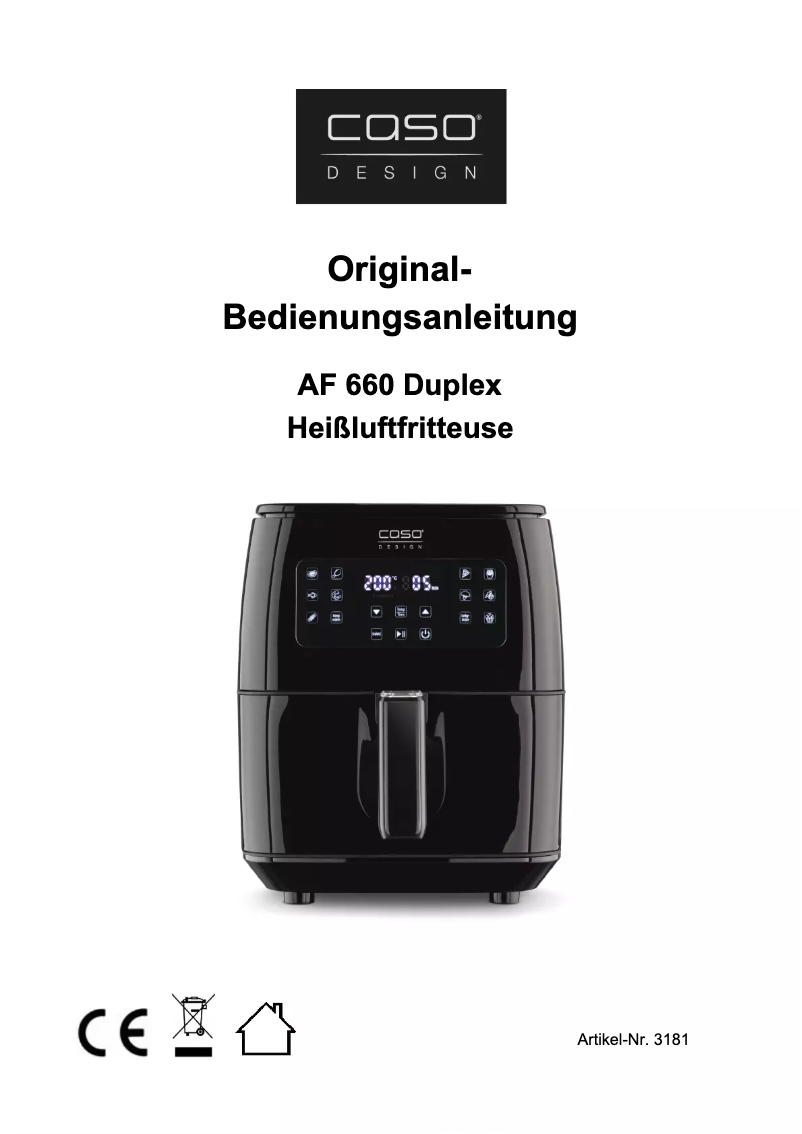 Image de la première page du manuel de l'appareil AF 660 Duplex