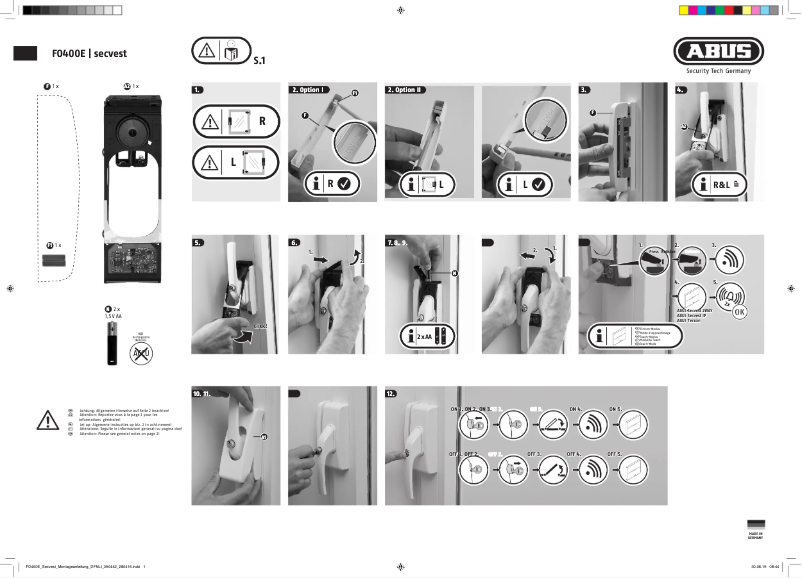 Image de la première page du manuel de l'appareil FUFT50051S