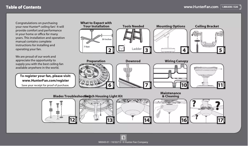 Page n°1 - Manuel utilisateur Hunter Builder Deluxe 53091