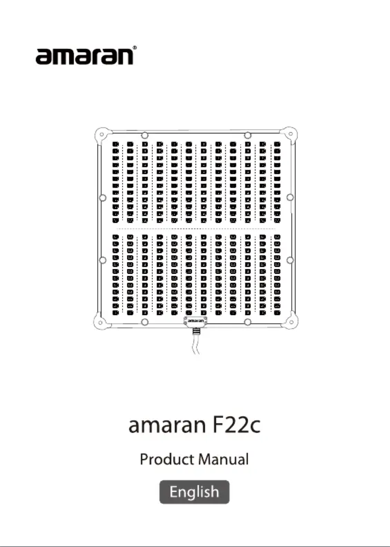 Page 1 de la notice Manuel utilisateur Aputure amaran F22c