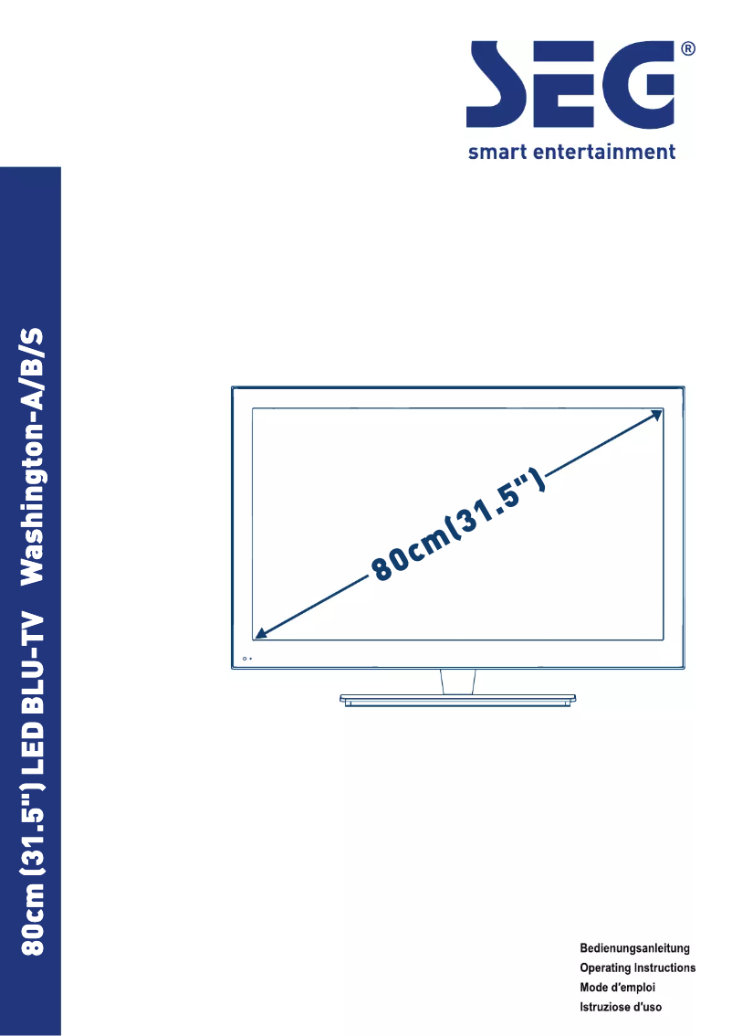 Image de la première page du manuel de l'appareil Washington