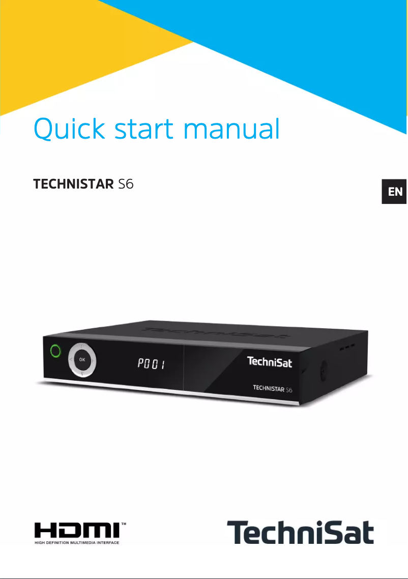 Page n°1 - Manuel utilisateur TechniSat S6