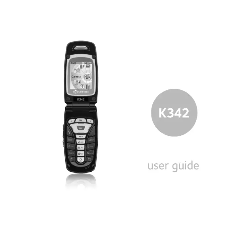 Page 1 de la notice Manuel utilisateur Kyocera K342