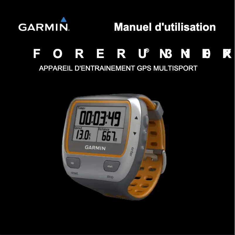 Page n°1 - Manuel utilisateur Garmin Forerunner 310XT