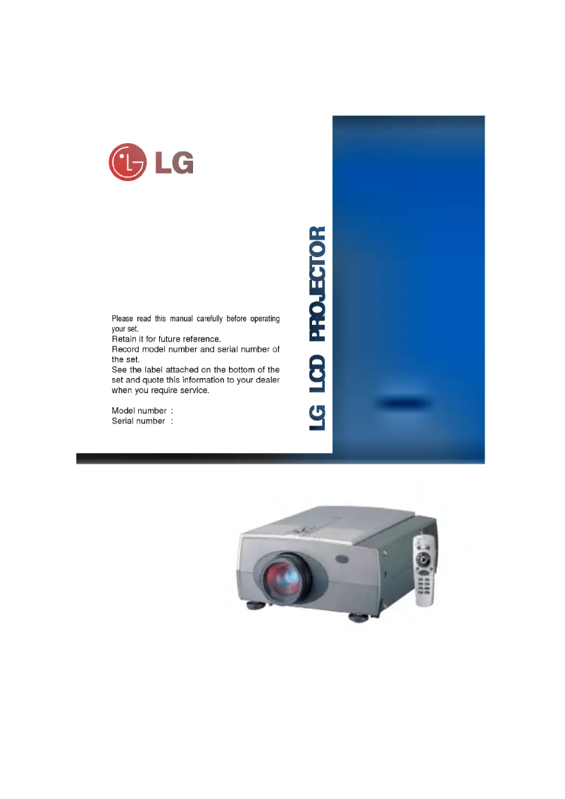 Página 1 del manual Manual de usuario LG LP-XG1