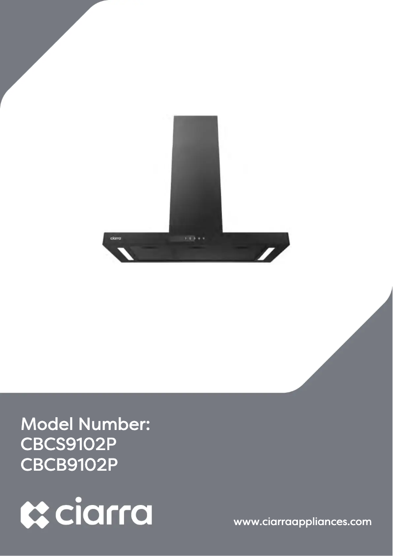 Page n°1 - Manuel utilisateur Ciarra CBCB9102P