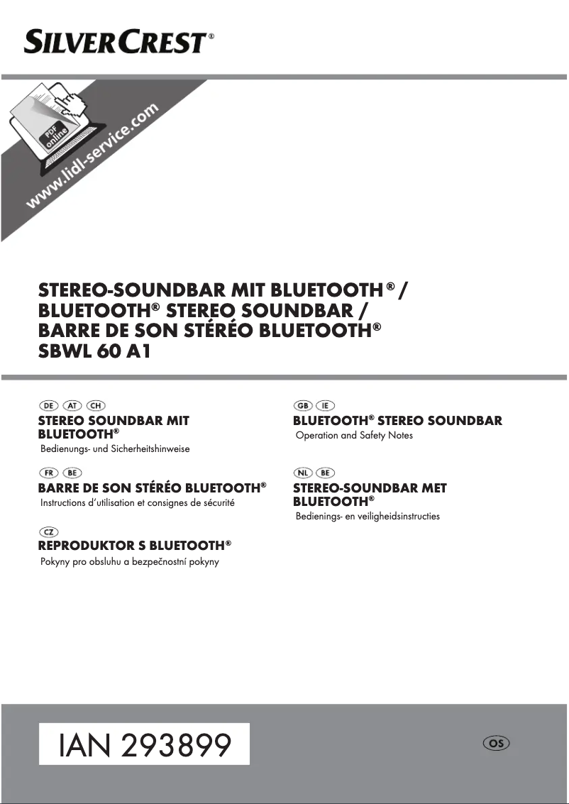 Image de la première page du manuel de l'appareil SBWL 60 A1