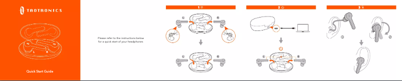 Page n°1 - Manuel utilisateur TaoTronics Earbuds