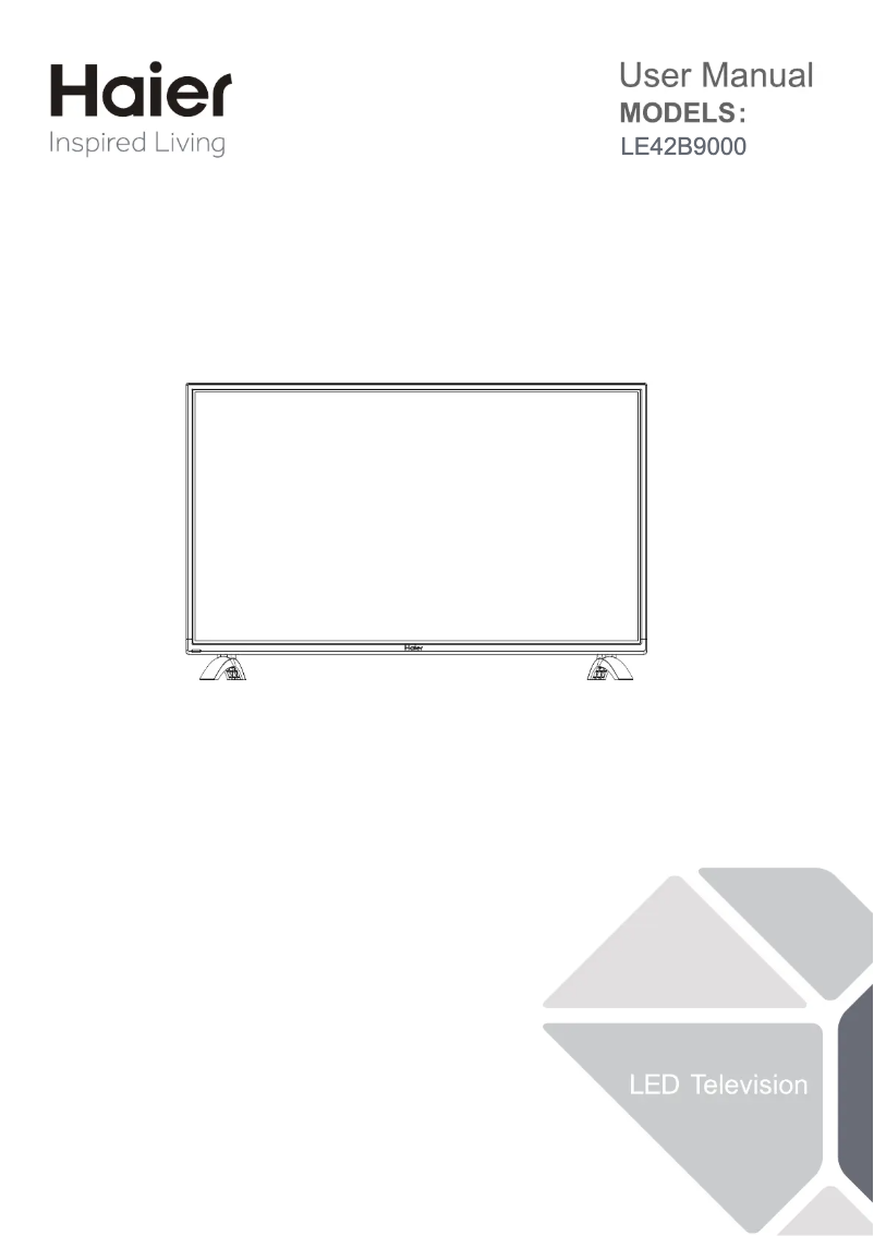Page 1 de la notice Manuel utilisateur Haier LE42B9000