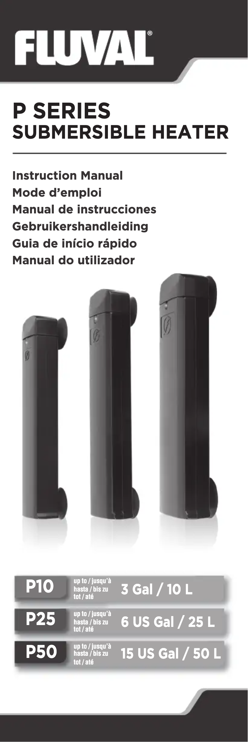 Page 1 de la notice Manuel utilisateur Fluval P25