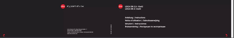 Image de la première page du manuel de l'appareil ERi 3-12x50