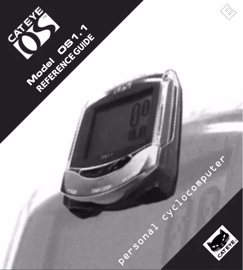 Image de la première page du manuel de l'appareil OS 1.1.