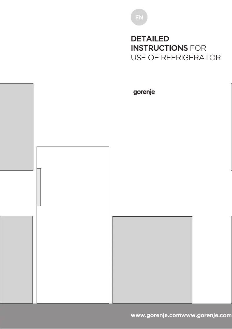 Page n°1 - Manuel utilisateur Gorenje R6193LXUK