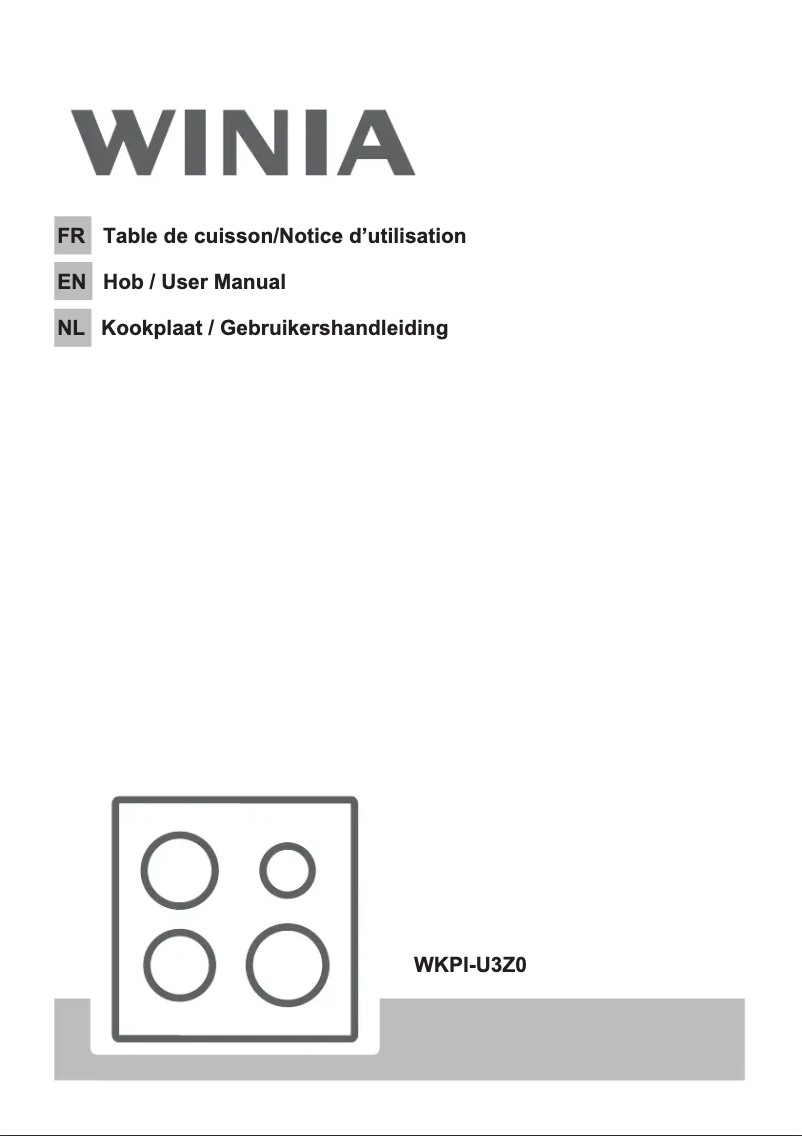 Image de la première page du manuel de l'appareil WKPI-U3Z0