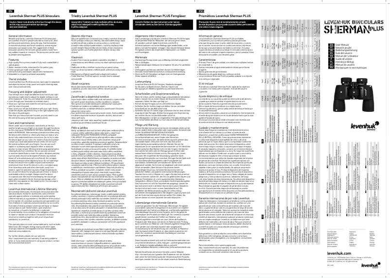 Image de la première page du manuel de l'appareil Sherman Plus