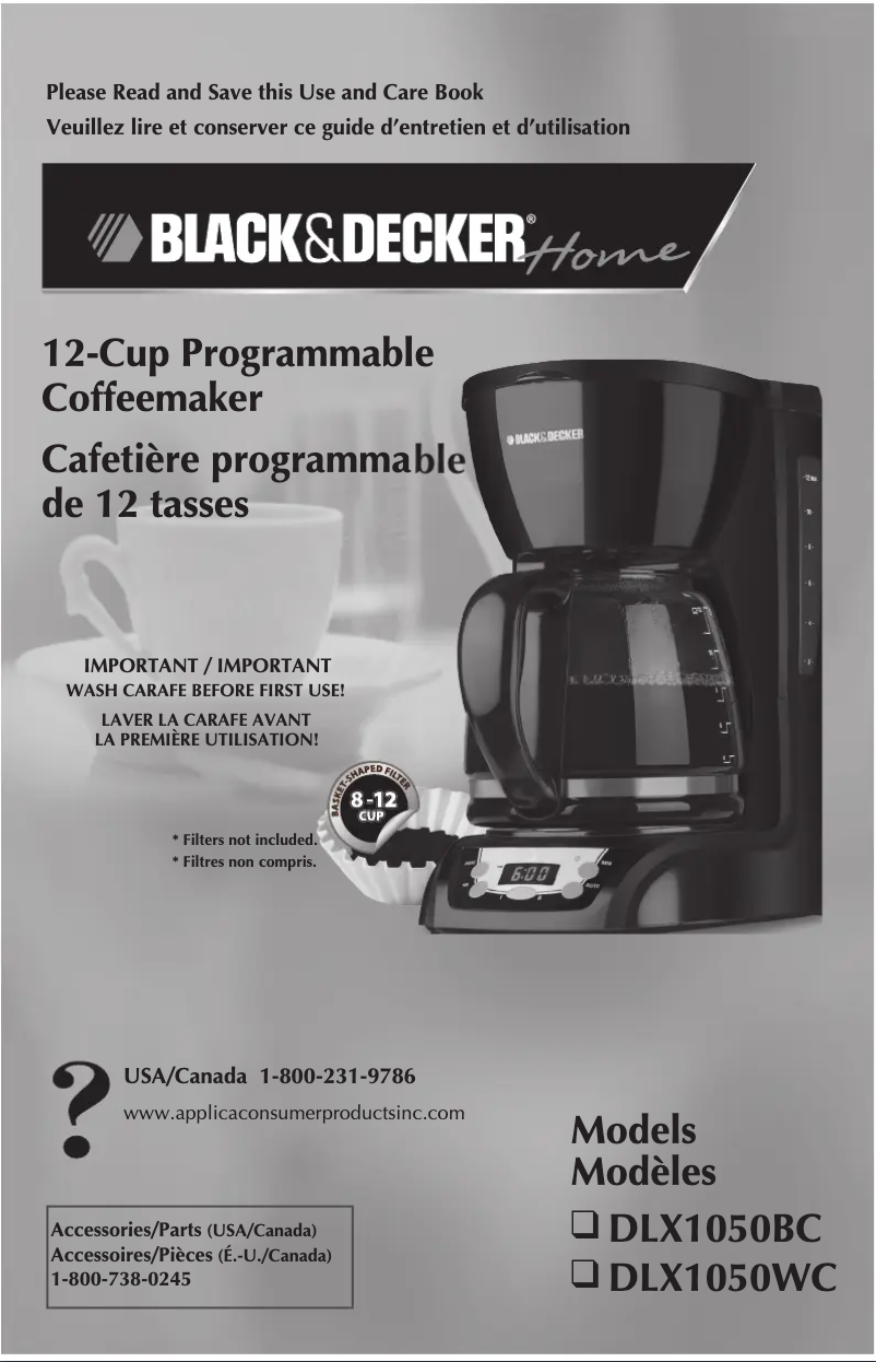 Page 1 de la notice Manuel utilisateur Black & Decker DLX1050WC