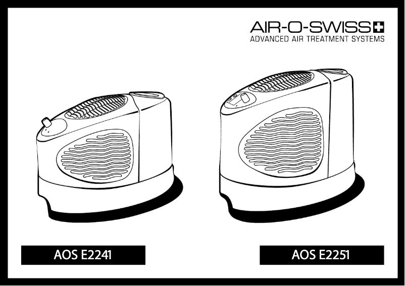 Page 1 de la notice Manuel utilisateur Boneco AOS E2251