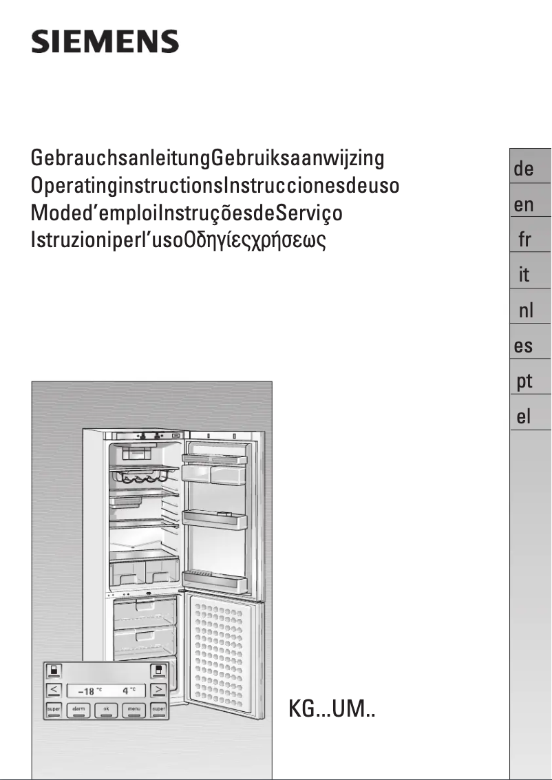 Image de la première page du manuel de l'appareil KG 34UM90