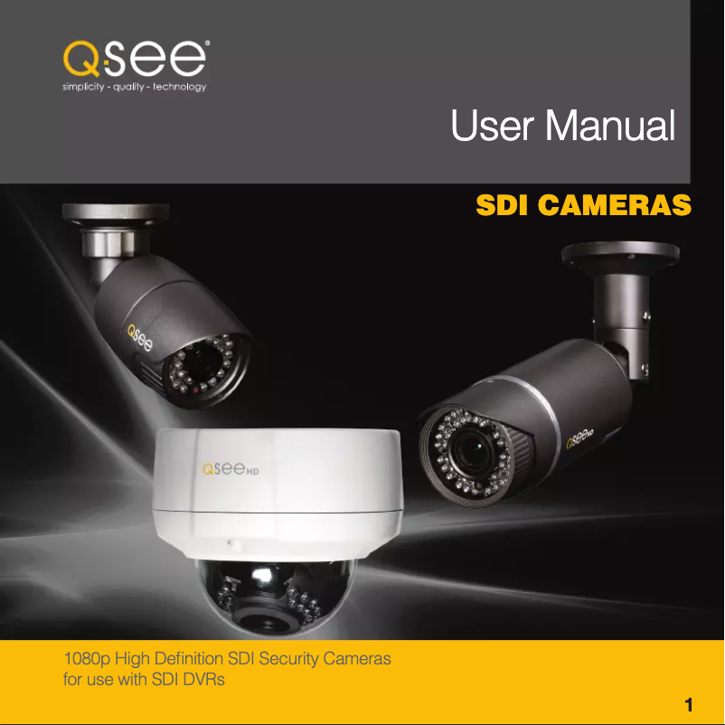 Page n°1 - Manuel utilisateur Q-See QH8005B