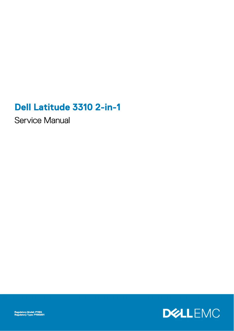 Page 1 de la notice Manuel utilisateur Dell Latitude 3310 2-in-1