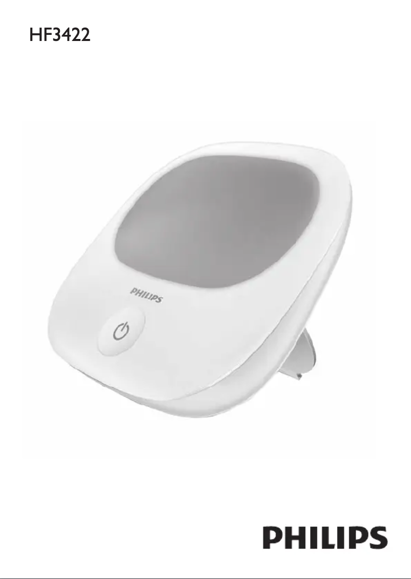 Page 1 de la notice Manuel utilisateur Philips goLITE BLU HF3422