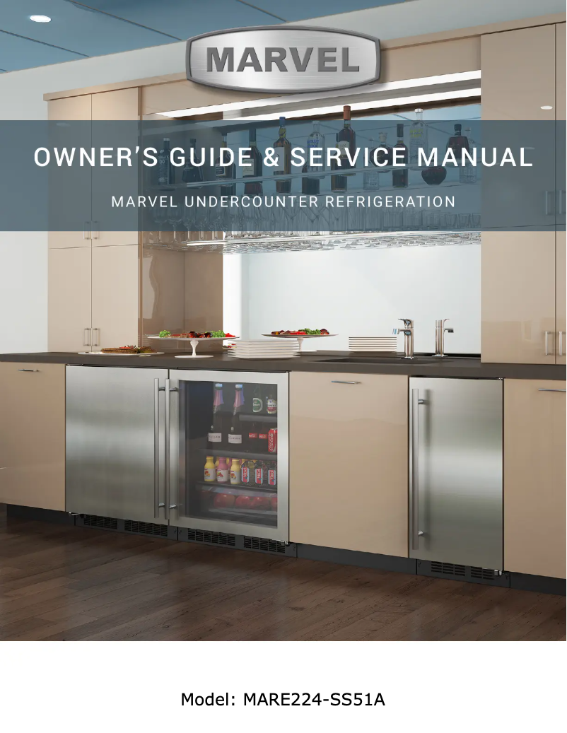 Page 1 de la notice Manuel utilisateur Marvel MARE224SS41A