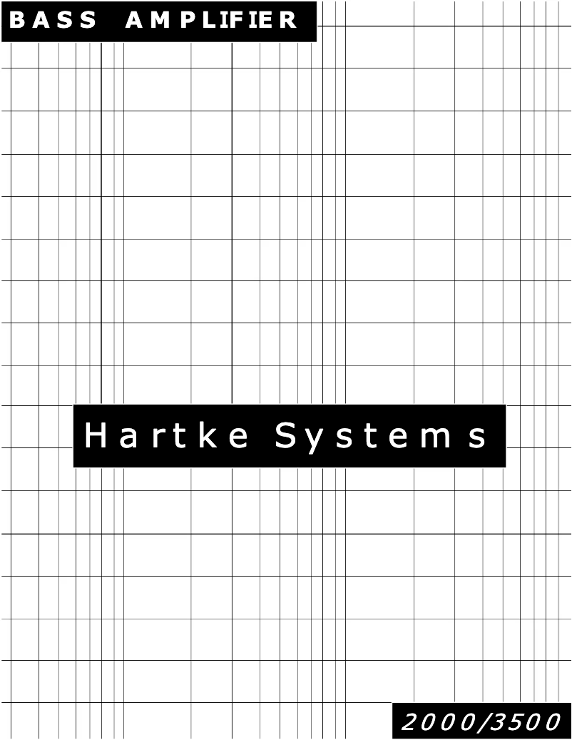 Page n°1 - Manuel utilisateur Hartke HA3500