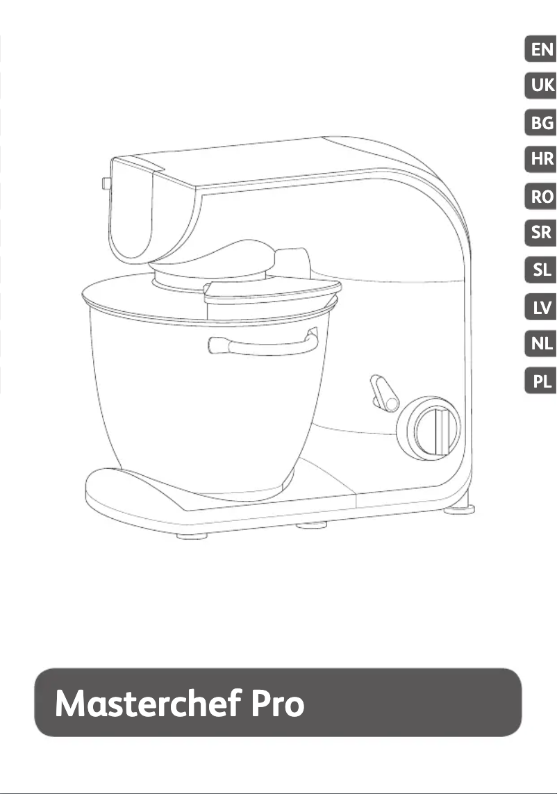 Image de la première page du manuel de l'appareil Masterchef Gourmet QB625D