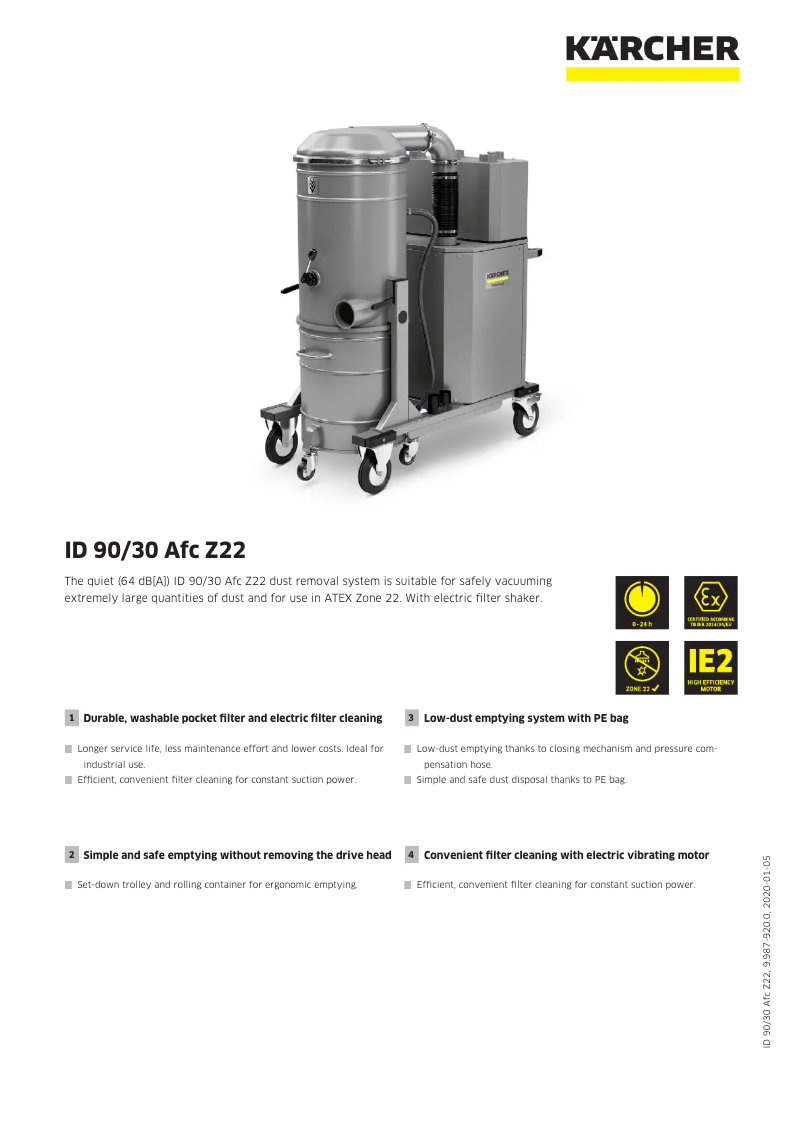 Page n°1 - Manuel utilisateur Kärcher ID 90/30 Afc Z22