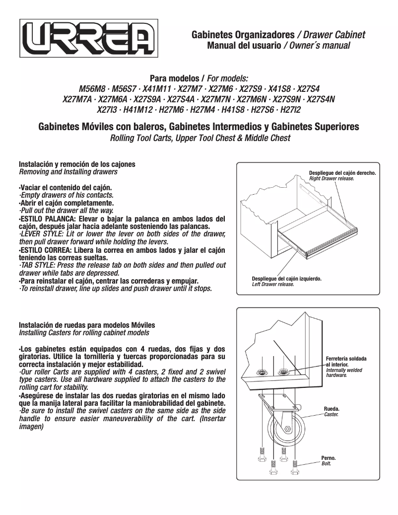 Image de la première page du manuel de l'appareil X27M7