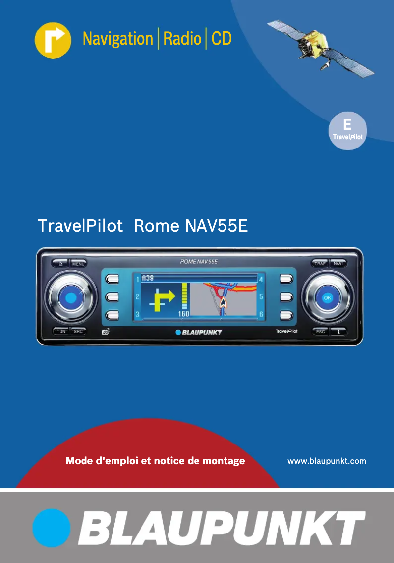 Image de la première page du manuel de l'appareil TravelPilot Rome NAV55E