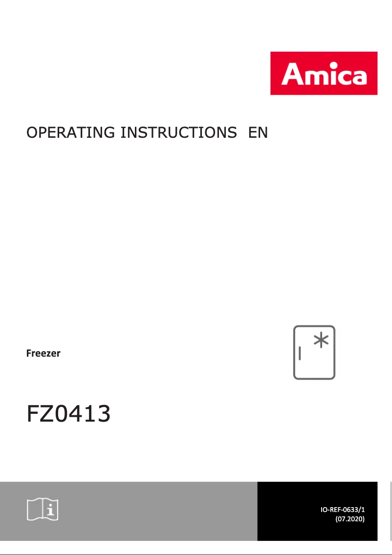 Page 1 de la notice Manuel utilisateur Amica FZ0413